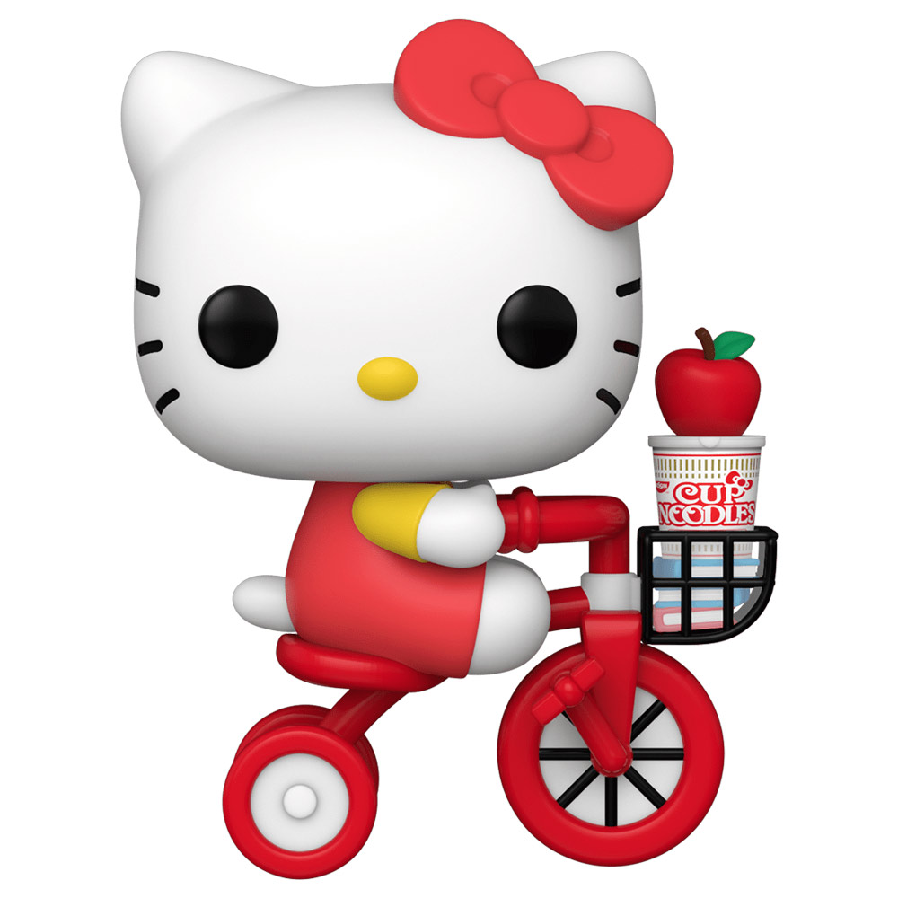 Foto de PRE-VENTA: Funko Pop Hello Kitty - Hello Kitty riding bike w/ noodle cup 45 (en bicicleta)