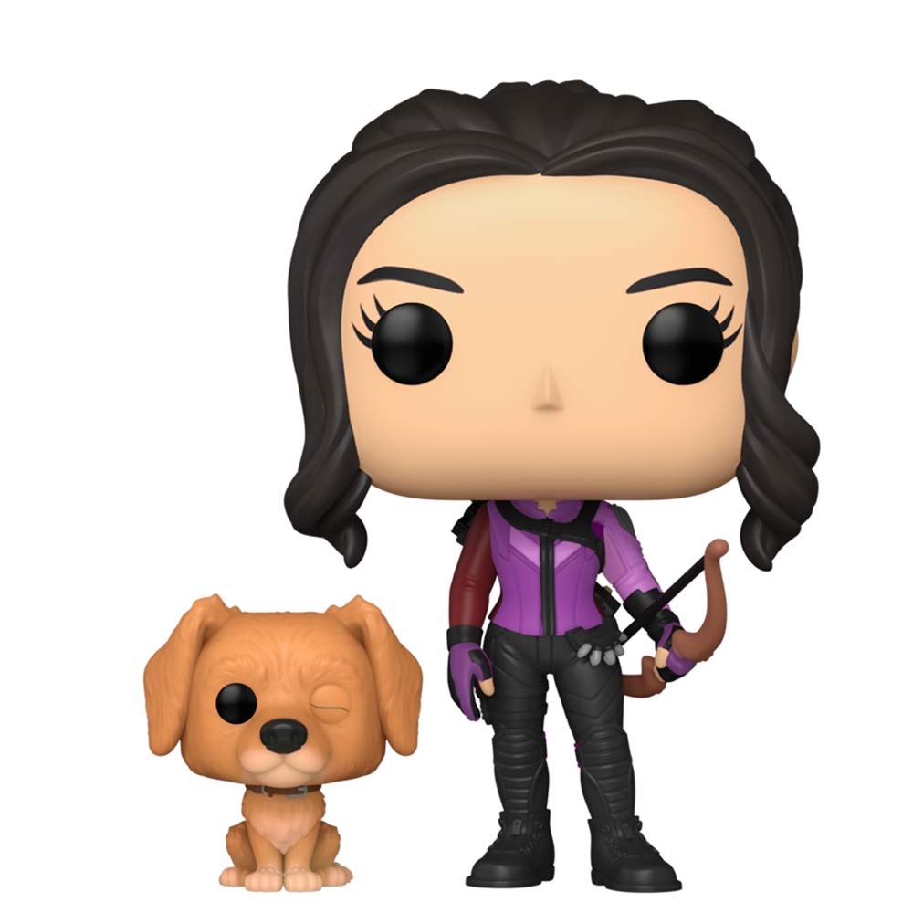 Foto de Funko Pop Marvel Hawkeye Serie - Kate Bishop with Lucky Pizza Dog 1212
