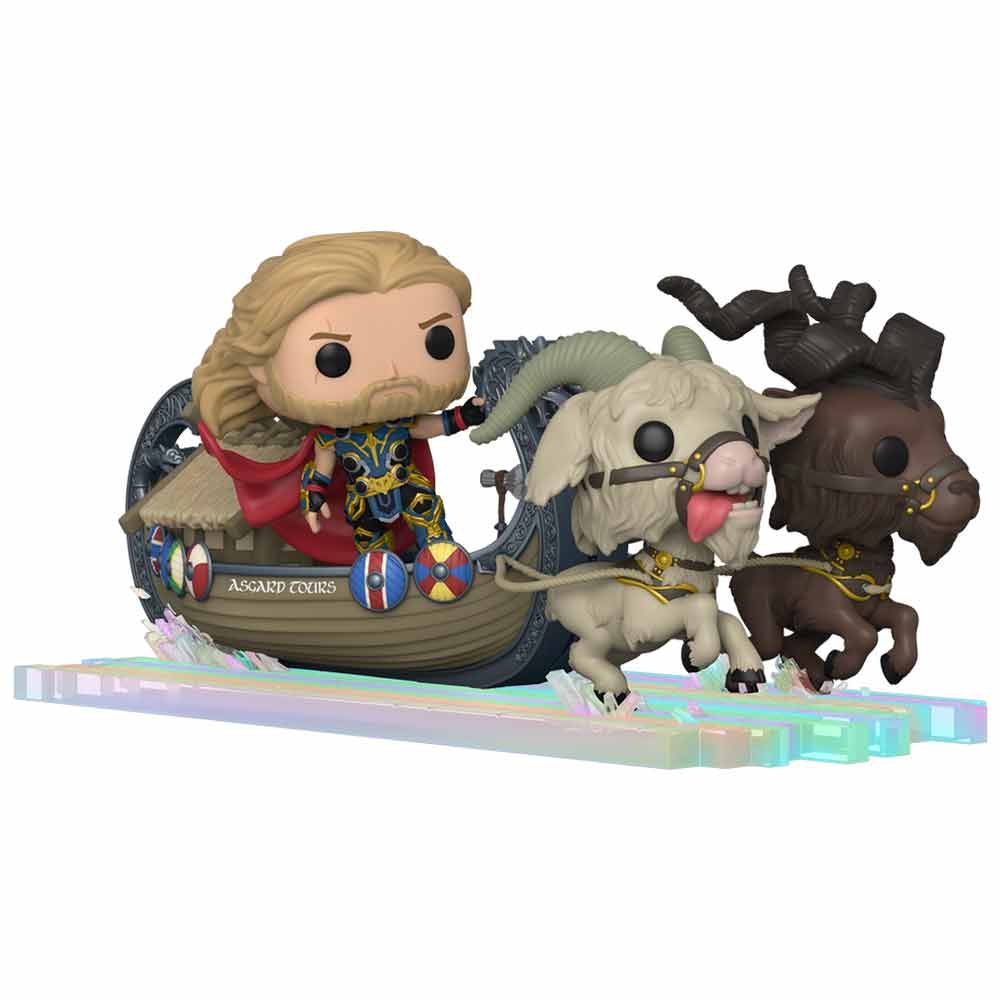 Foto de PRE-VENTA: Funko Pop Movie Moments Deluxe Marvel Thor Love and Thunder - Goat Boat with Thor, Toothgnasher y Toothgrinder 290 (Asgard Tour)