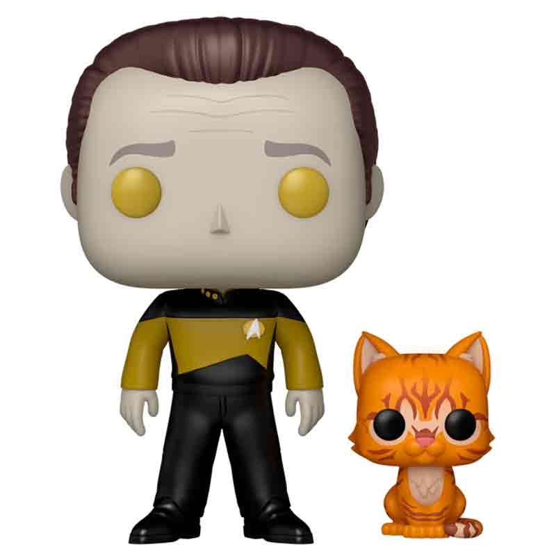 Foto de Funko Data with Spot Star Trek The Next Generation Funko Pop 1755 startrek androide teniente comandante con el gato spot viaje a las estrellas - PREVENTA