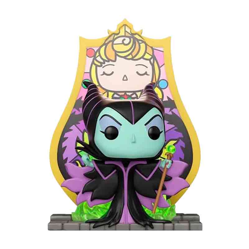 Foto de Funko Maleficent (Stained Glass) Disney Villains Funko Deluxe Pop 1610 Villana de La Bella Durmiente Malefica ventana de vidrio Villanos Sleeping Beauty - PREVENTA