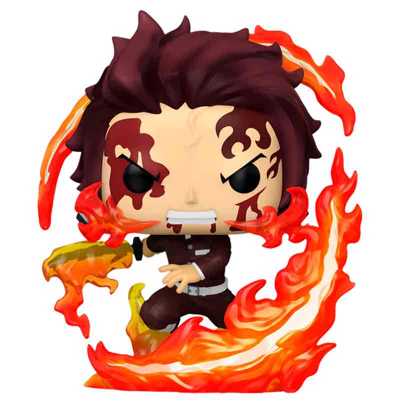 Foto de Funko Tanjiro Kamado (Hinokami Kagura) Anime Kimetsu No Yaiba Funko PLUS Pop 2041 Demon Slayer respiracion del sol Danza del Dios del Fuego demonslayer arco monte natagumo