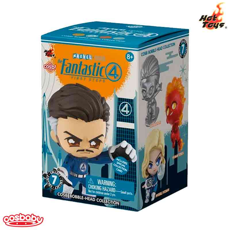 Foto de CAJA SORPRESA: Cosbaby The Fantastic Four First Steps (Bobble Head) Hot Toys Cosbi S Mini Figura Blind Box Los Cuatro Fantasticos Primeros Pasos