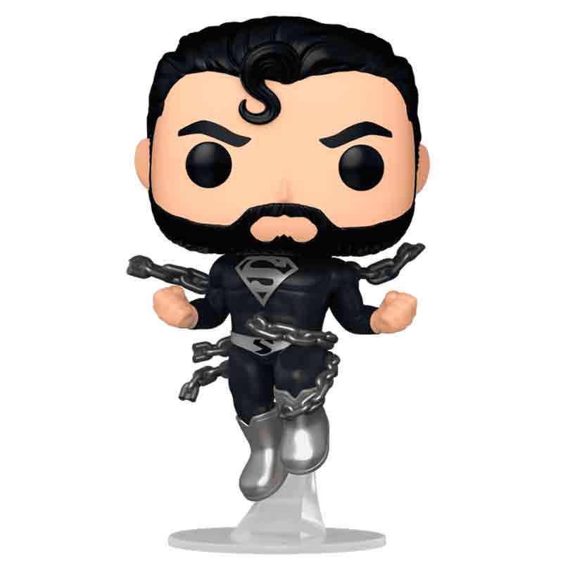 Foto de Funko Superman (Black Suit) DC Heroes Superman Funko Pop Exclusivo 557 Kal El con traje negro y cadenas - PREVENTA