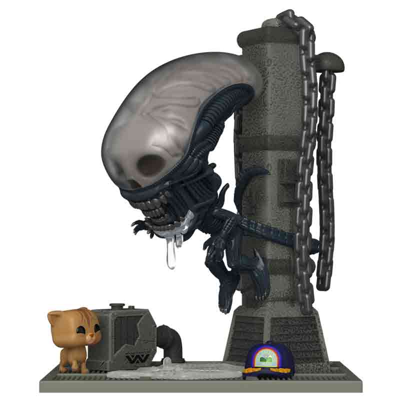 Foto de Funko Xenomorph with Jonesy Alien Movie Funko Deluxe Pop Exclusivo 1936 Xenomorph Alien el octavo pasajero trilogia Pelicula 1992 Xenomorfo gato del USCSS Nostromo - PREVENTA