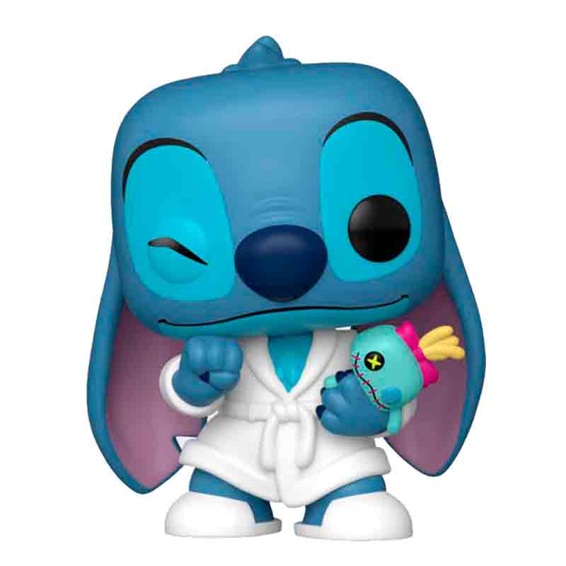 Foto de Funko Stitch in Robe Disney Lilo And Stitch Funko Pop! Exclusivo 1579 Stitch con bata de pijama y osito para dormir experimento 626 - PREVENTA