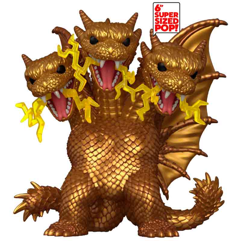 Foto de Funko Electric King Ghidorah Godzilla Movies Funko Super Sized Pop Exclusivo 1937 Rey del terror dragon de 3 cabezas daikaiju eiga de 6 pulgadas - PREVENTA