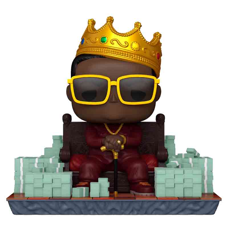 Foto de Funko Notorious B.I.G. on Throne Music The Notorious B.I.G. Funko Deluxe Pop 489 Biggie en su trono con billetes de dinero Notorius big smalls Rocks - PREVENTA