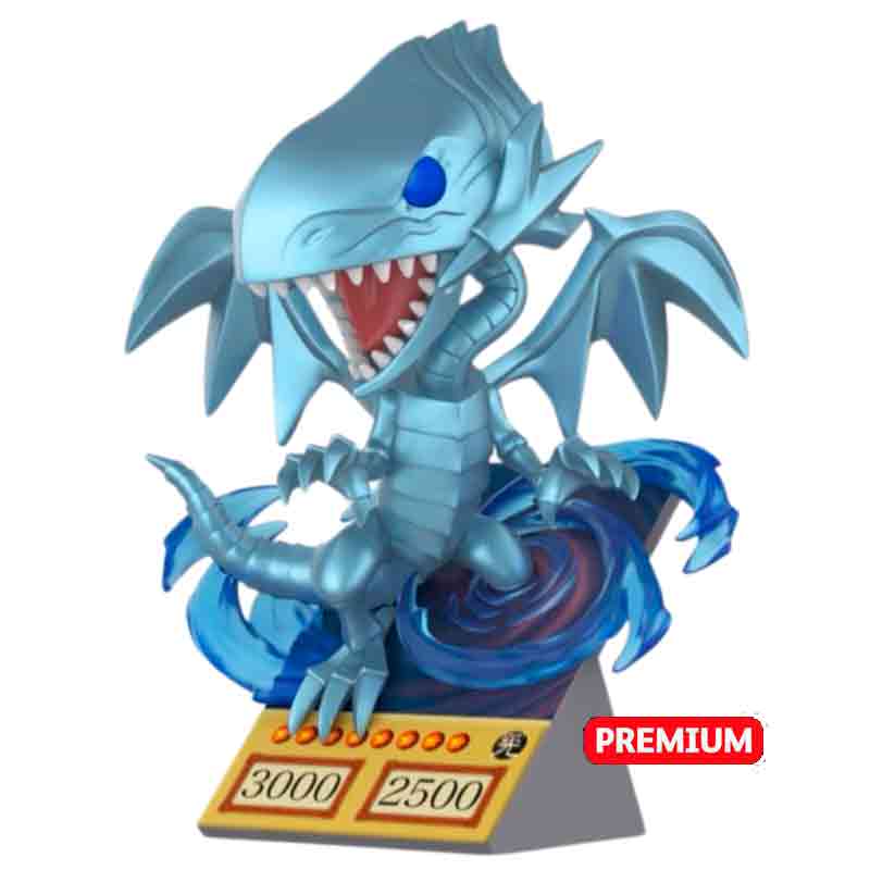 Foto de Funko Blue Eyes White Dragon (Card) Anime Yu-Gi-Oh! Funko Premium Pop 2316 YuGiOh Dragon blanco con ojos azules con su tarjeta Monstruo de luz seito kaiba