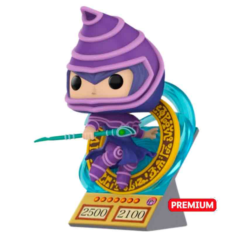 Foto de Funko Dark Magician (Card) Anime Yu-Gi-Oh! Funko Premium Pop 2315 YuGiOh Mago oscuro con su tarjeta Monstruo de conjuros yugi mutou - PREVENTA