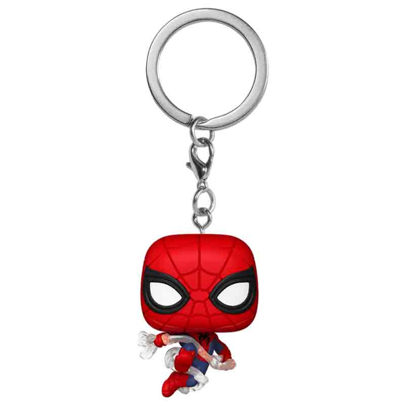 Foto de Funko Spiderman - Marvel Studios Spiderman Brand New Day Funko Keychain Pop - Peter Parker Tom Holland saltando con telaraña spider-man un nuevo dia pelicula 2026 - PREVENTA