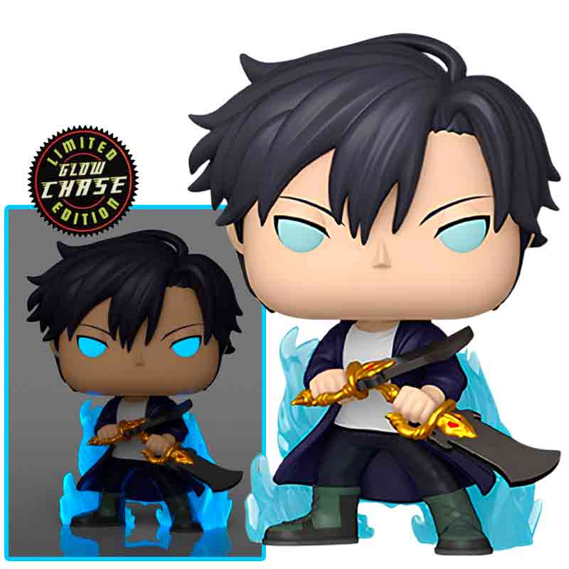 Foto de Funko Sung Jinwoo (Aura) Anime Solo Leveling Funko Pop Exclusivo 2496 sololeveling sungjinwoo con dagas monarca de las sombras - PREVENTA
