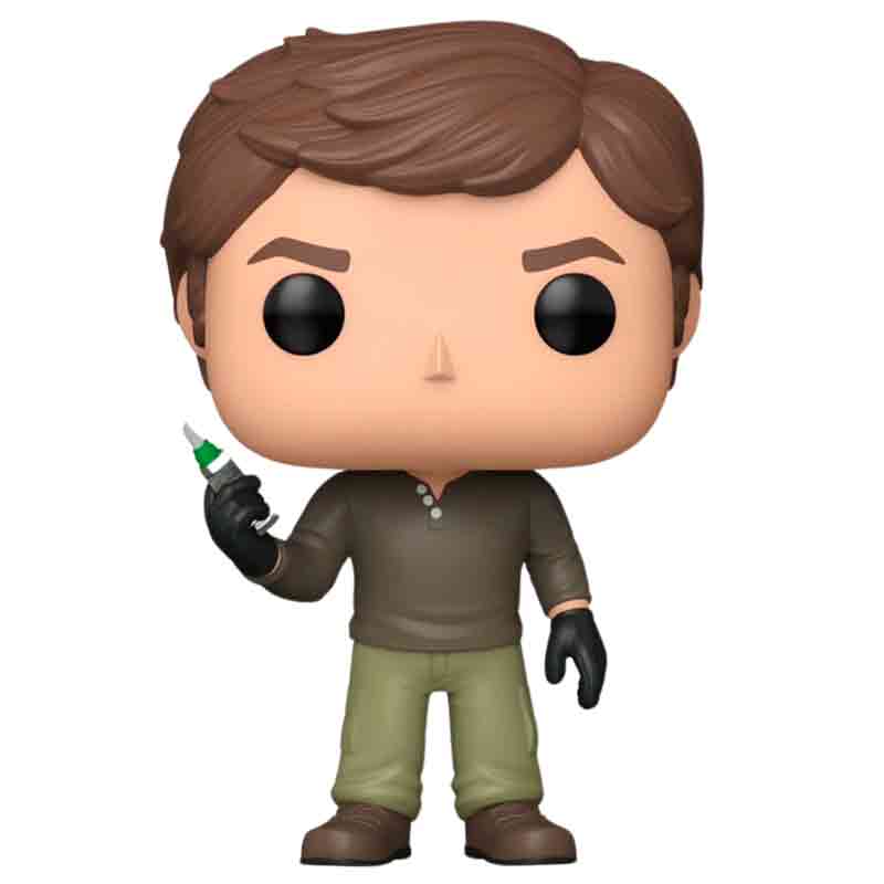 Foto de Funko Dexter Morgan jeringa con el sedante M99 - Dexter Tv Series Funko Pop Exclusivo 1944 Dexter Television serie hermano Deb con aguja - PREVENTA