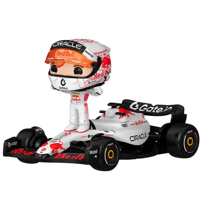 Foto de Funko Max Verstappen White - Oracle Red Bull Racing Formula 1 Funko Super Ride Deluxe Pop 152 Escuderia redbull f1 max con auto y uniforme blanco - PREVENTA (copia)