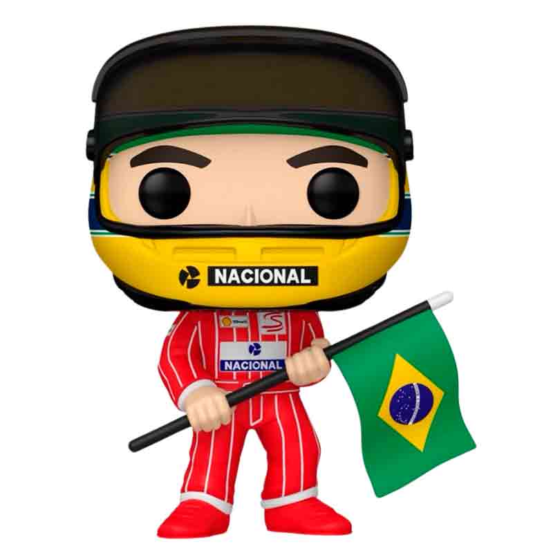 Foto de Funko Ayrton Senna with Brazilian Flag - Formula 1 Team McLaren Racing Funko Pop 22 Escuderia MC Laren auto  f1 ayrtonsenna con casco y bandera de brasil - PREVENTA