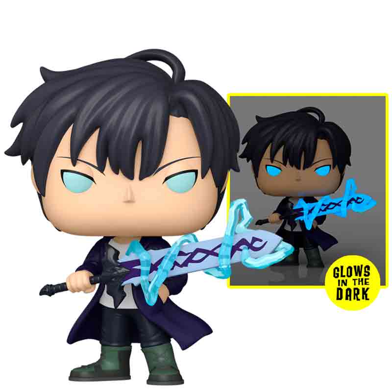 Foto de Funko Sung Jinwoo (Espada Larga del Rey Demonio) Anime Solo Leveling Funko Glow in the Dark Pop Exclusivo 2537 sololeveling sungjinwoo monarca de las sombras Baran brilla en la oscuridad jin woo - PREVENTA