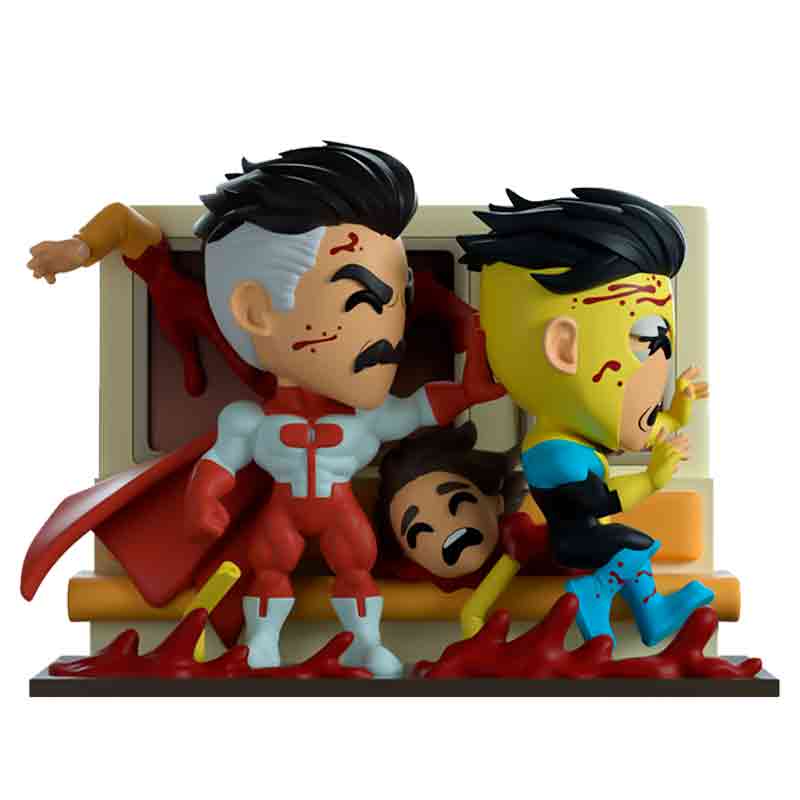 Foto de Figura Omni-Man vs Invincible - Invincible Amazon Original Invincible Tv Series Collection YouTooz Moment #0 invencible serie Mark Grayson Viltrumita omniman nolan en el tren - PREVENTA