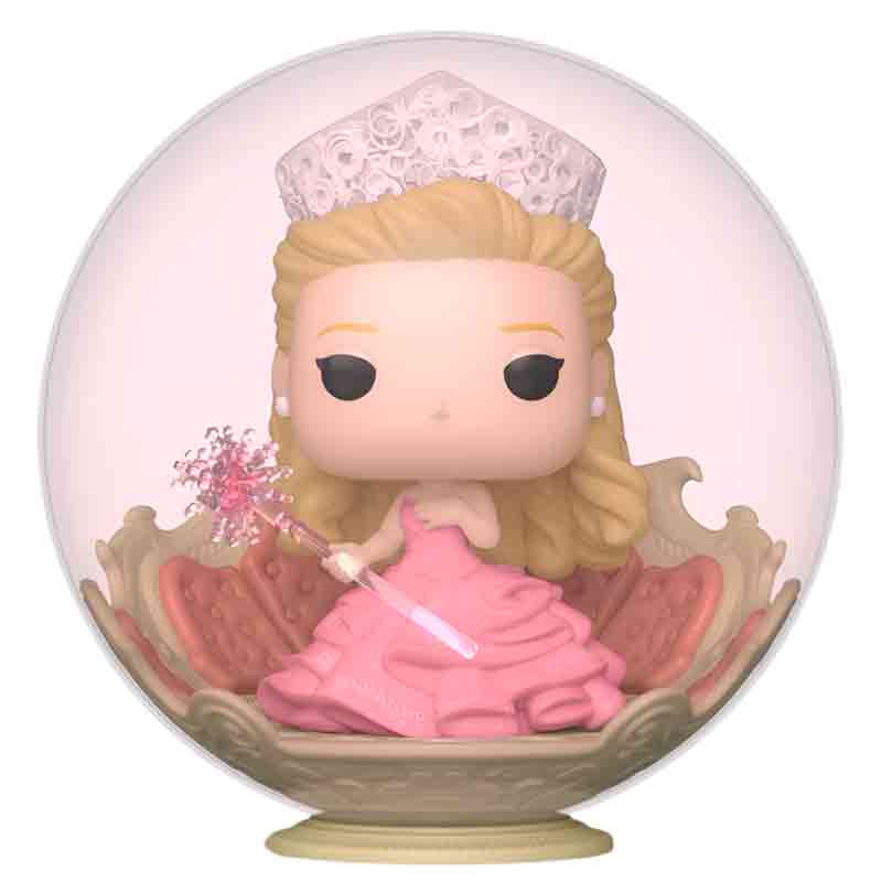 Foto de Funko Glinda Upland in Bubble Wicked Movie Funko Rides Pop 154 La Bruja buena del oeste de El Mago de Oz pelicula galinda con vestido rosa varita y corona llegando en su burbuja magica ariana grande - PREVENTA