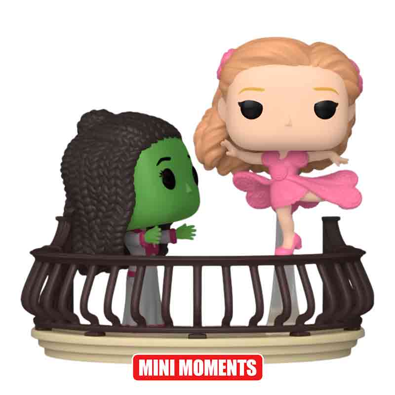 Foto de Funko Glinda y Elphaba (Popular) Wicked Movie Funko Mini Moments Pop 2175 La Bruja buena del oeste de El Mago de Oz pelicula y galinda cancion en balcon - PREVENTA