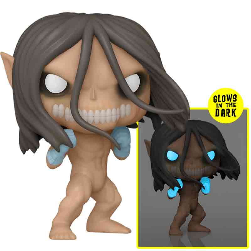 Foto de Funko Eren Jaeger (Attack Titan) - Attack on Titan Final Season Funko Glow in the Dark Pop Exclusivo 2584 shingeki no kyojin el ataque de los titanes titan de ataque yeager que brilla en la oscuridad - PREVENTA