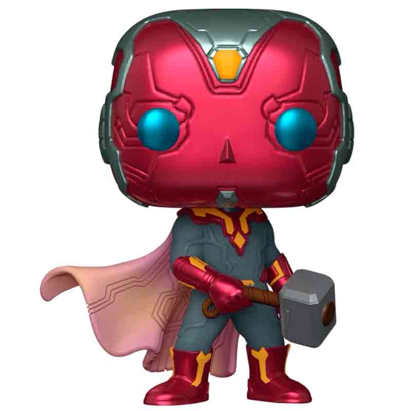 Foto de Funko Vision with Mjolnir - Marvel Studios The Infinity Saga Funko Pop 1664 Avengers age of ultron tony stark ironman la saga del infinito vengadores la era de ultron jarvis con martillo de thor - PREVENTA