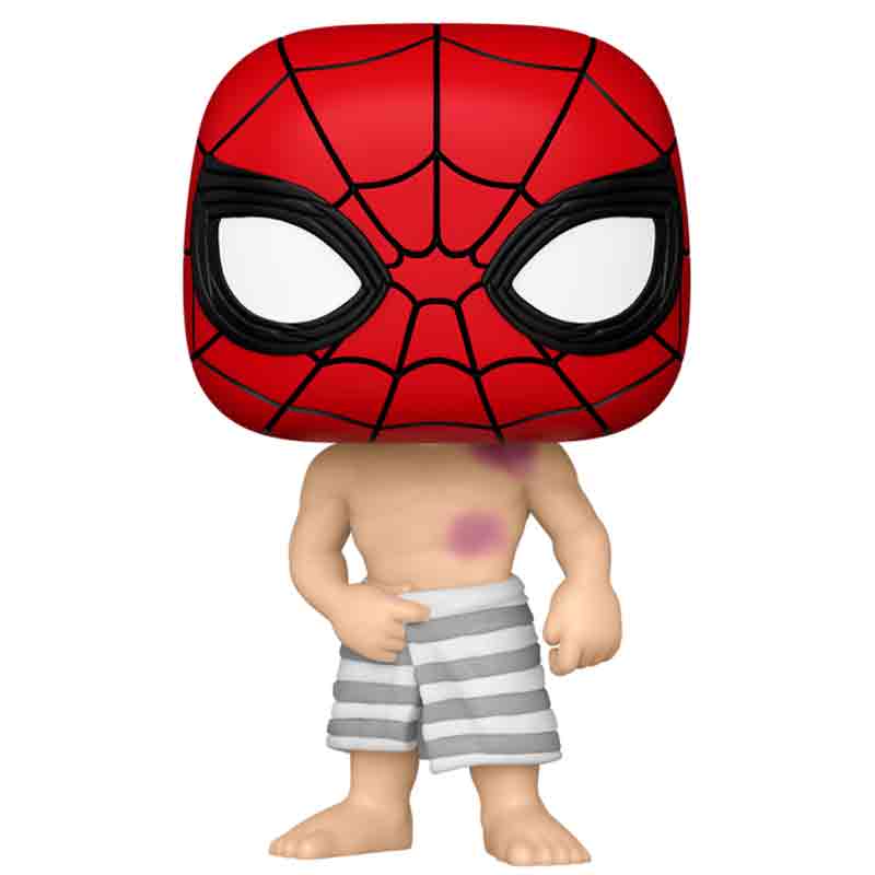 Foto de Funko Spiderman in Bathing Suit- Marvel Studios Spiderman Brand New Day Funko Pop Exclusivo 00 Peter Parker Tom Holland con toalla bañador ropa de baño spider-man un nuevo dia pelicula 2026 - PREVENTA