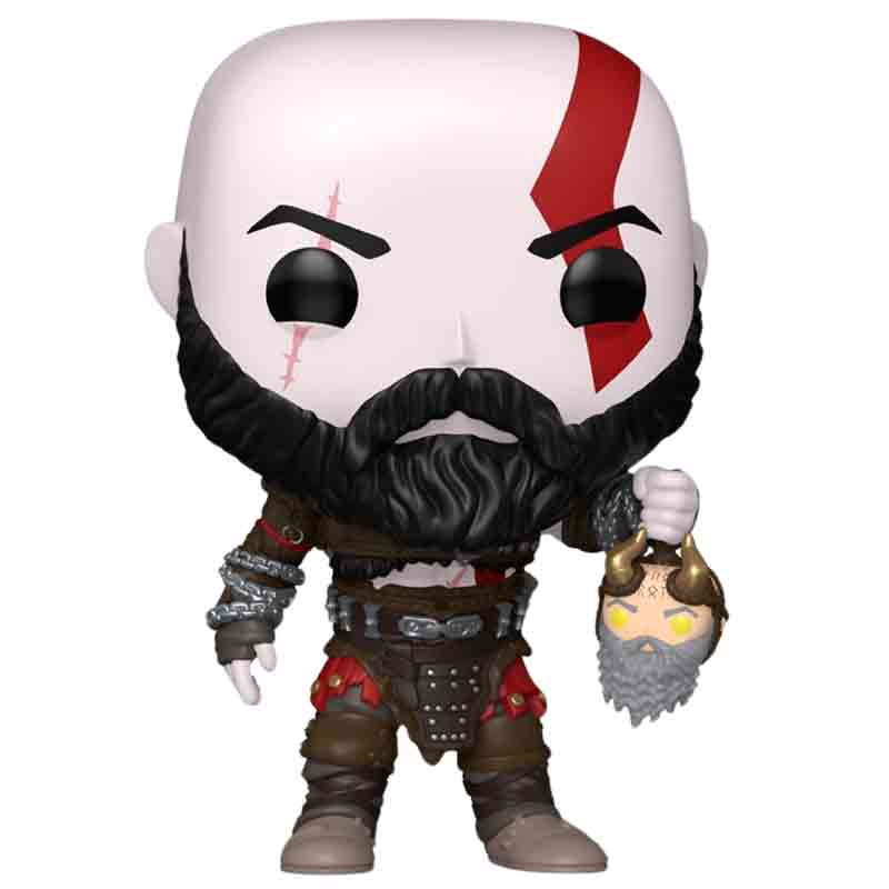 Foto de Funko Kratos with Mimir's Head - God of War Ragnarok Games​ Funko Pop 1340 dios de la guerra con cabeza de mimir Puck feérico celta videojuego atreus videojuegos game play statio - PREVENTA